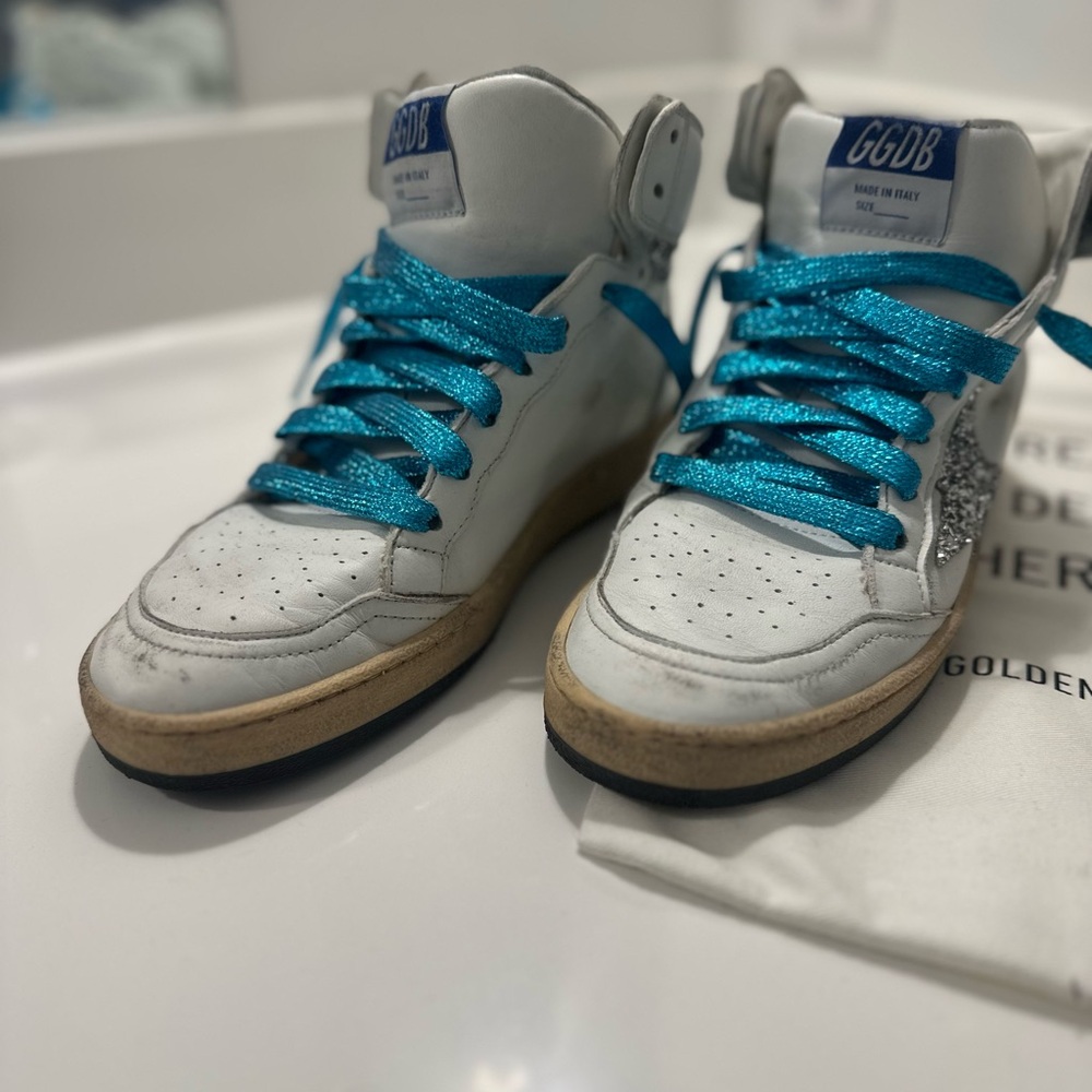 Golden Goose Women’s Sky Star High Top Sneakers Size 38 NWOT